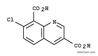 Molecular Structure of 90717-07-0 (3,8-Quinolinedicarboxylicacid, 7-chloro-)