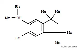 Molecular Structure of 93892-38-7 (1,1,3,3-tetramethyl-6-(1-phenylethyl)indan-5-ol)