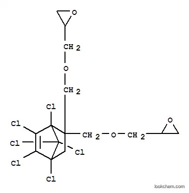 Molecular Structure of 93951-25-8 (2,2'-[(1,4,5,6,7,7-hexachlorobicyclo[2.2.1]hept-5-en-2-ylidene)bis(methyleneoxymethylene)]bisoxirane)