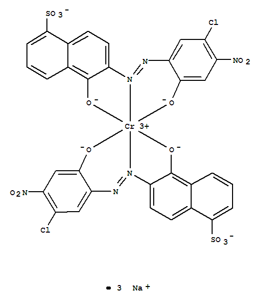 Chromate(3-), bis6-5-chloro-2-(hydroxy-.kappa.O)-4-nitrophenylazo-.kappa.N1-5-(hydroxy-.kappa.O)-1-naphthalenesulfonato(3-)-, trisodium