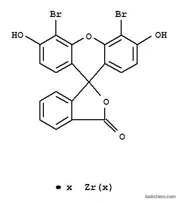 Molecular Structure of 93980-88-2 (2-(4,5-dibromo-3,6-dihydroxyxanthen-9-yl)benzoic acid, zirconium salt)