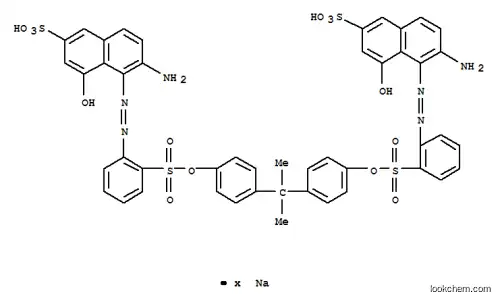 Molecular Structure of 93981-71-6 (2-Naphthalenesulfonicacid,5,5'-[(1-methylethylidene)bis(4,1-phenyleneoxysulfonyl-2,1-phenyleneazo)]bis[6-amino-4-hydroxy-,sodium salt (9CI))