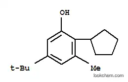 Molecular Structure of 94022-18-1 (5-tert-butyl-2-cyclopentyl-m-cresol)