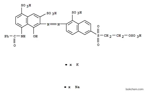 Molecular Structure of 94158-88-0 (4-(benzoylamino)-5-hydroxy-6-[[1-sulpho-6-[[2-(sulphooxy)ethyl]sulphonyl]-2-naphthyl]azo]naphthalene-1,7-disulphonic acid, potassium sodium salt)