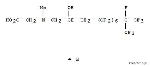 potassium N-[4,4,5,5,6,6,7,7,8,8,9,9,10,11,11,11-hexadecafluoro-2-hydroxy-10-(trifluoromethyl)undecyl]-N-methylaminoacetate