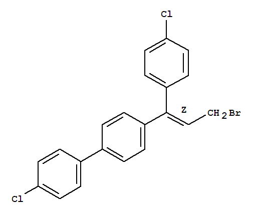 1,1'-Biphenyl,4-[3-bromo-1-(4-chlorophenyl)-1-propenyl]-4'-chloro-, (Z)- (9CI)