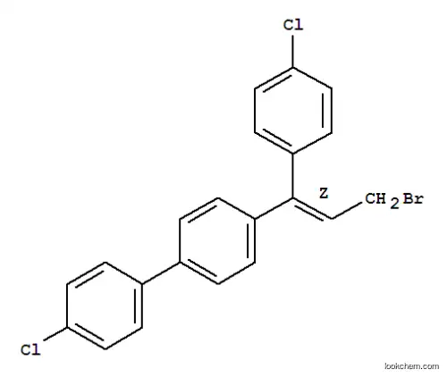 Molecular Structure of 94732-94-2 ((Z)-4-[3-bromo-1-(4-chlorophenyl)-1-propenyl]-4'-chloro-1,1'-biphenyl)