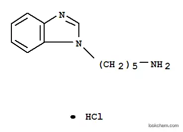 Molecular Structure of 98072-00-5 (1H-benzimidazolepentylamine monohydrochloride)
