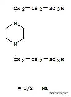 1,4-Piperazinediethanesulfonic acid, sodium salt (2:3)