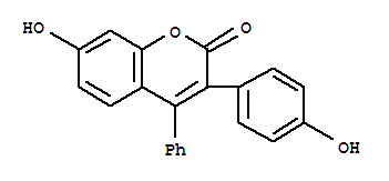 2H-1-Benzopyran-2-one,7-hydroxy-3-(4-hydroxyphenyl)-4-phenyl-