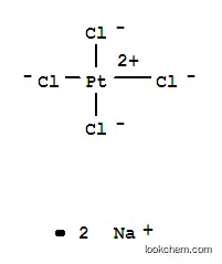 Molecular Structure of 10026-00-3 (Disodium tetrachloroplatinate)