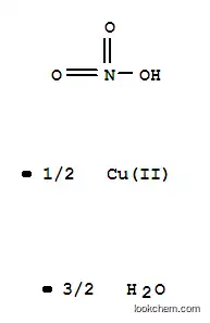 Molecular Structure of 10031-43-3 (Cupric nitrate trihydrate)
