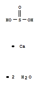 Sulfurous acid, calciumsalt (1:1), dihydrate (8CI,9CI)