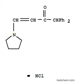 Molecular Structure of 100482-65-3 (1,1-Diphenyl-4-(1-pyrrolidinyl)-3-buten-2-one hydrochloride)