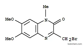 Molecular Structure of 100595-07-1 (3-BROMOMETHYL-6,7-DIMETHOXY-1-METHYL-2(H)-QUINOXALINONE)