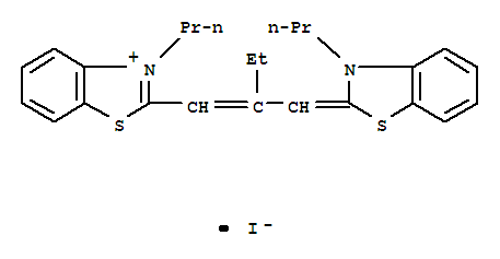 3-PROPYL-2-(2-((3-PROPYL-2(3H)-BENZOTHIAZOLIDENE)METHYL)-1-BUTENYL) BENZOTHIAZOLIUM IODIDE