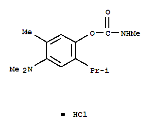 dimethyl-[6-methyl-2-(methylcarbamoyloxy)-3-propan-2-ylphenyl]azaniumchloride