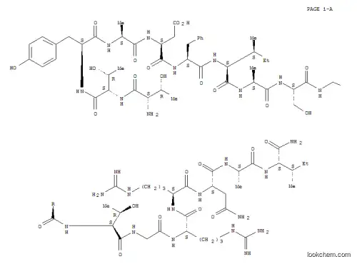 Molecular Structure of 100853-58-5 (H-THR-THR-TYR-ALA-ASP-PHE-ILE-ALA-SER-GLY-ARG-THR-GLY-ARG-ARG-ASN-ALA-ILE-NH2)