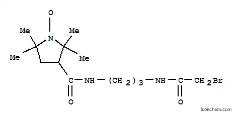 Molecular Structure of 100900-11-6 (3-ó3-(2-BROMOACETAMIDO)PROPYLCARBAMOYL]-PROXYL, FREE RADICAL,)