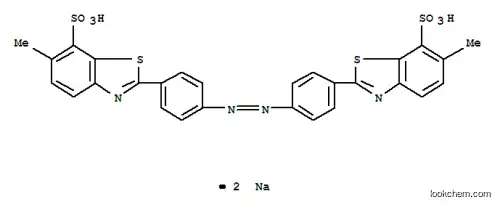 Molecular Structure of 10114-47-3 (disodium 2,2'-(azodi-p-phenylene)bis[6-methylbenzothiazole-7-sulphonate])