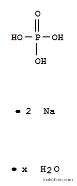Molecular Structure of 10140-65-5 (Phosphoric acid, disodium salt, hydrate)