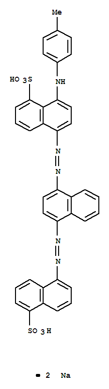 1-Naphthalenesulfonicacid,8-[(4-methylphenyl)amino]-5-[2-[4-[2-(5-sulfo-1-naphthalenyl)diazenyl]-1-naphthalenyl]diazenyl]-,sodium salt (1:2)