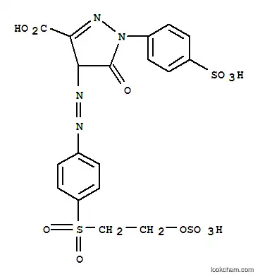 Molecular Structure of 10149-98-1 (4,5-dihydro-5-oxo-4-[[4-[[2-(sulphooxy)ethyl]sulphonyl]phenyl]azo]-1-(4-sulphophenyl)-1H-pyrazole-3-carboxylic acid)