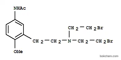 Molecular Structure of 101651-56-3 (N-[3-[2-(bis(2-bromoethyl)amino)ethyl]-4-methoxy-phenyl]acetamide)
