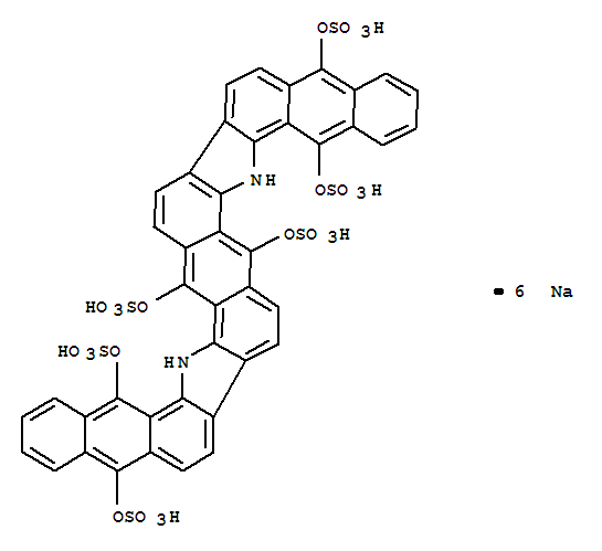 Dinaphtho[2,3-i:2',3'-i']benzo[1,2-a:4,5-a']dicarbazole-5,7,12,17,19,24-hexol,6,18-dihydro-, 5,7,12,17,19,24-hexakis(hydrogen sulfate), sodium salt (1:6)
