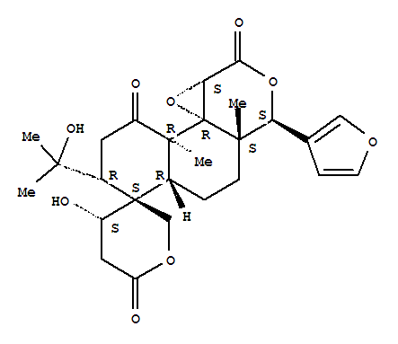 Spiro[naphth[2,1-c]oxireno[d]pyran-6(3H),3'(4'H)-[2H]pyran]-1,6',9(3aH,5H,10aH)-trione,3-(3-furanyl)hexahydro-4'-hydroxy-7-(1-hydroxy-1-methylethyl)-3a,9a-dimethyl-,(3S,3'S,3aS,4'S,5aR,7R,9aR,9bR,10aS