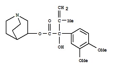 1-azabicyclo[2.2.2]octan-8-yl2-(3,4-dimethoxyphenyl)-2-hydroxy-3-methylbut-3-enoate