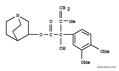 Molecular Structure of 101710-95-6 (1-azabicyclo[2.2.2]oct-8-yl 2-(3,4-dimethoxyphenyl)-2-hydroxy-3-methyl -but-3-enoate)