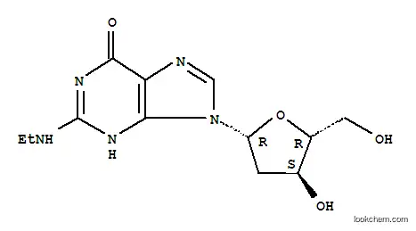 Molecular Structure of 101803-03-6 (N2-ETHYL-2'-DEOXYGUANOSINE)