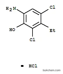 Molecular Structure of 101819-99-2 (2,4-Dichloro-3-ethyl-6-aminophenol hydrochloride)
