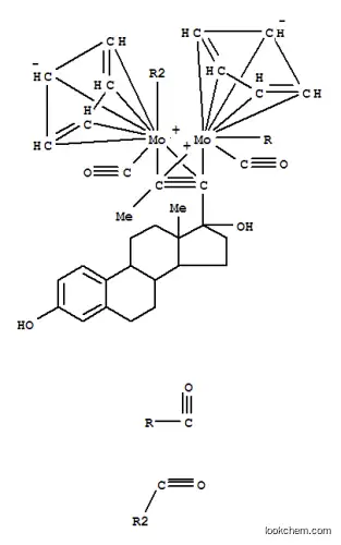 Molecular Structure of 101859-58-9 (17-propynylestra-1,3,5-triene-3,17-diol dicyclopentadienyl dimolybdenum tetracarbonyl)