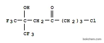 Molecular Structure of 101913-91-1 (4-HEPTANONE, 7-CHLORO-2-HYDROXY-1,1,1-TRIFLUORO-2-TRIFLUOROMETHYL-)
