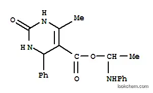 Molecular Structure of 102207-80-7 (2-anilinoethyl 4-methyl-2-oxo-6-phenyl-3,6-dihydro-1H-pyrimidine-5-car boxylate)