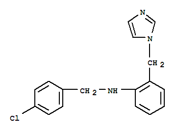 N-[(4-chlorophenyl)methyl]-2-(imidazol-1-ylmethyl)aniline