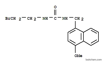 Molecular Structure of 102434-28-6 (1-(2-Bromoethyl)-3-(4-methoxy-1-naphthalenemethyl)urea)