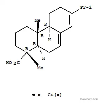 Molecular Structure of 10248-55-2 ([1R-(1alpha,4abeta,4balpha,10aalpha)]-1,2,3,4,4a,4b,5,6,10,10a-decahydro-1,4a-dimethyl-7-(isopropyl)phenanthrene-1-carboxylic acid, copper salt)