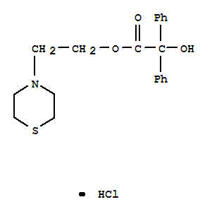 2-thiomorpholin-4-ium-4-ylethyl 2-hydroxy-2,2-diphenylacetate chloride