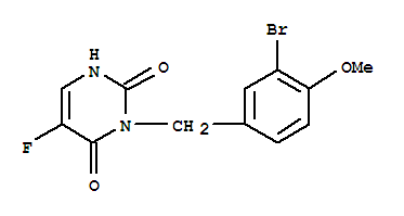 3-[(3-BROMO-4-METHOXY-PHENYL)METHYL]-5-FLUORO-1H-PYRIMIDINE-2,4-DIONE