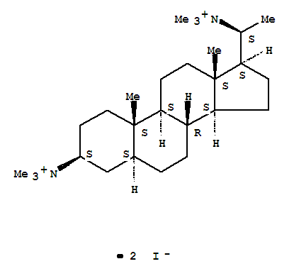 Pregnane-3,20-diaminium,N,N,N,N',N',N'-hexamethyl-, diiodide, (3b,5a,20S)- (9CI)