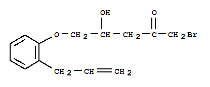 2-Pentanone,1-bromo-4-hydroxy-5-[2-(2-propen-1-yl)phenoxy]-