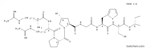 Molecular Structure of 103412-42-6 ((D-ARG0,HYP3,BETA-(2-THIENYL)-ALA5,8,D-PHE7)-BRADYKININ)