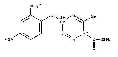 Chromium(3+);(2z)-2-[(5-nitro-2-oxido-3-sulfonatophenyl)hydrazinylidene]-3-oxo-n-phenylbutanimidate