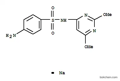 Molecular Structure of 1037-50-9 (Sulfadimethoxine sodium salt)