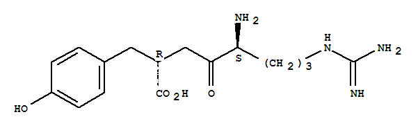 Benzenepropanoic acid, a-[(3S)-3-amino-6-[(aminoiminomethyl)amino]-2-oxohexyl]-4-hydroxy-,(aR)-