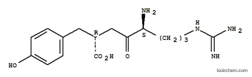Molecular Structure of 103900-19-2 ((2R,5S)-5-AMINO-8-GUANIDINO-4-OXO-2-P-HYDROXYPHENYLMETHYLOCTANOIC ACID SULFATE)