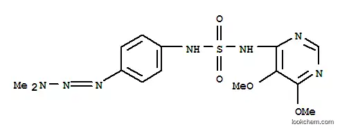 Molecular Structure of 103947-07-5 (4-(4-(3,3-dimethyl-1-triazene)-phenylsulfamide)-5,6-dimethoxypyrimidine)